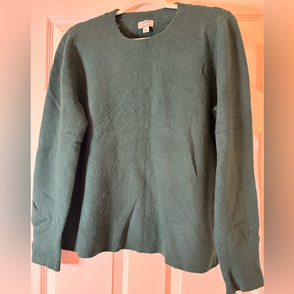 J. Crew Forest Green Crew Neck Sweater